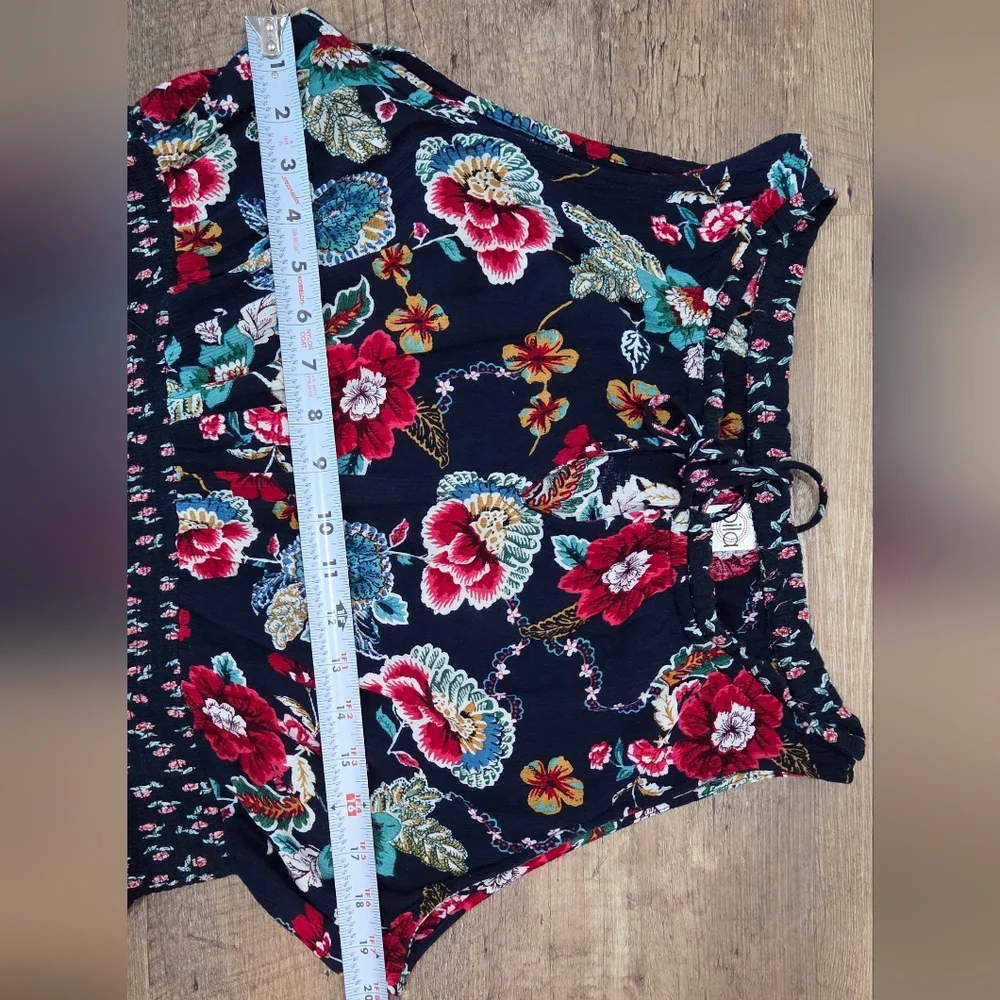 Bila Dress Womens XXL Maxi Boho Handkerchief Hem Floral Western Cottage Peasant - Picture 6 of 10